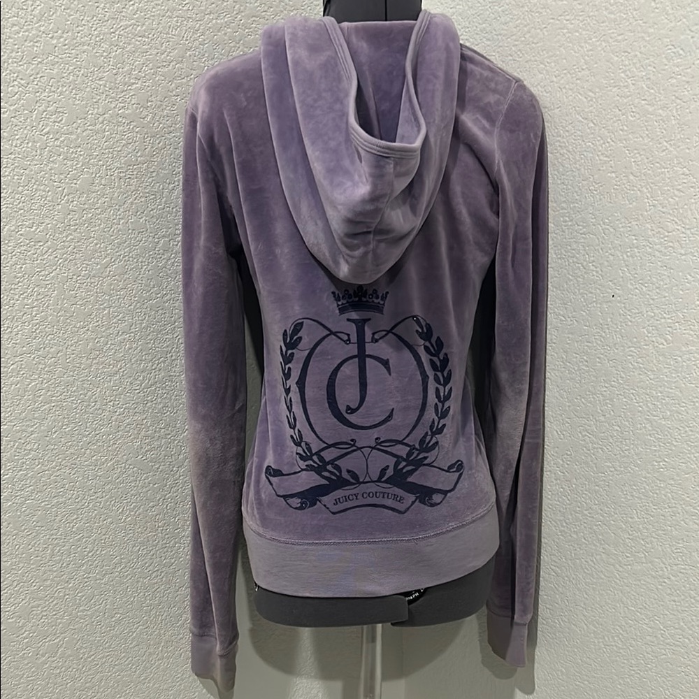 Vintage Juicy Couture Velour Purple Hoodie Sweater